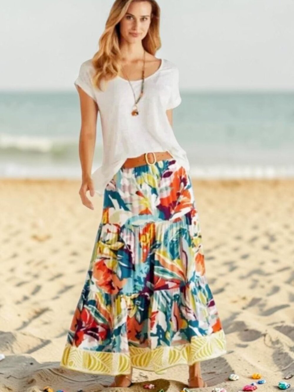 Soft Surroundings Kara Maxi Skirt Size 2X - NWOT - Comfortable & Beautiful!